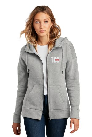 District® Women’s Perfect Weight® Fleece Drop Shoulder Full-Zip Hoodie